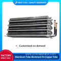 Miniature condenser air-cooled copper tube finned evaporator